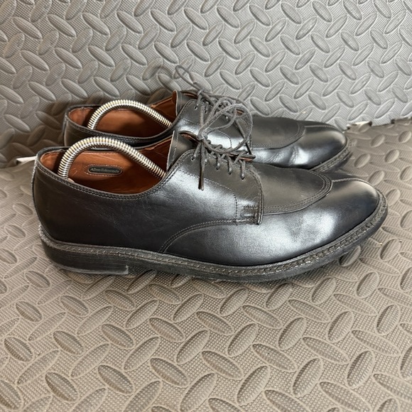 Allen Edmonds Walton Oxfords Size 10 D Black Leather Split Toe Dress Shoes GUC main image 9